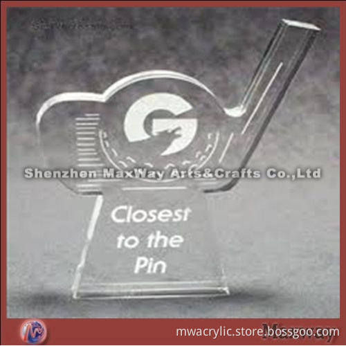 Transparent elephant-shaped polished acrylic paperweight/gift/award with your logo and artworks